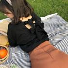 Tie-back Short Sleeve Top