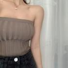 Knit Cropped Tube Top