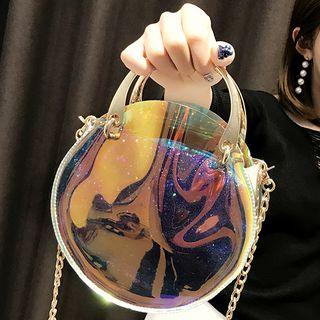 Top-handle Round Crossbody Bag