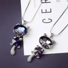 Jeweled Fox Necklace