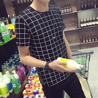 Check Crewneck T-shirt