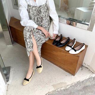 Bow Shirred Flats