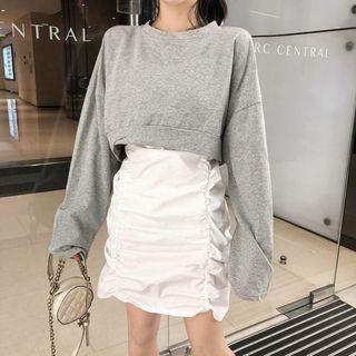 Open Back Hooded / Spaghetti-strap Dress