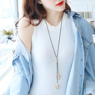 Leaf Pendant Necklace / Stud Earring / Set