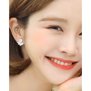 Rhinestone Clip-on Ear Studs