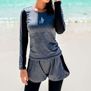 Set: Long-sleeve Rashguard + Swimshorts + Pants