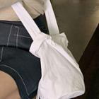 Drawcord Fabric Crossbody Bag