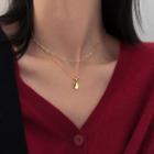 Droplet Pendant Layered Choker Necklace