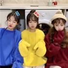 Set: Crew-neck Pullover + Mittens