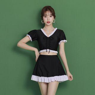 Short-sleeve Drawstring Bikini