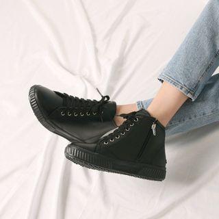 High-top Hidden-heel Sneakers