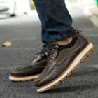 Genuine Leather Platform Hiking Shoes