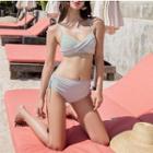 Set: Plain Bikini + Off-shoulder Cover-up