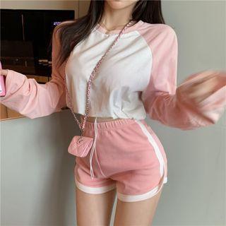 Long-sleeve Raglan T-shirt / Shorts