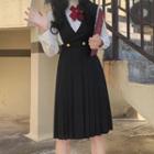 Midi Overall Dress / Tie / Set