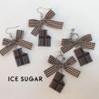 Bow Chocolate Drop Earring / Clip-on Earring