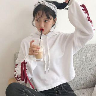 Side Lace-up Hoodie