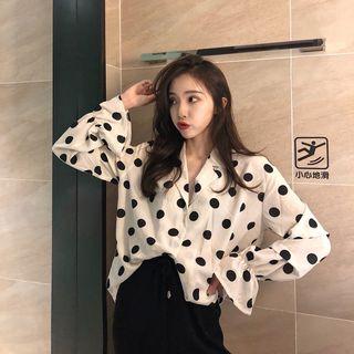 Dotted Shirt / Wide Leg Pants