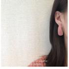 Hoop Earring 1 Pair - Light Green - One Size