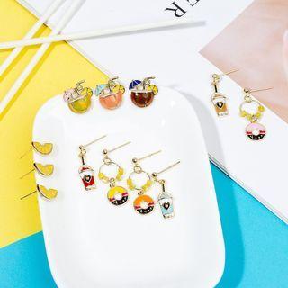 Non-matching Alloy Drink Earring