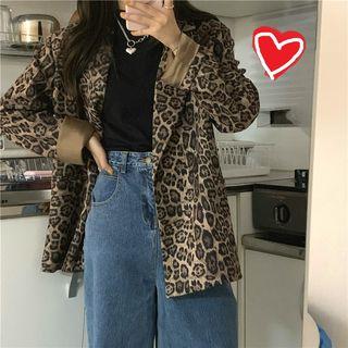 Leopard Loose-fit Blazer
