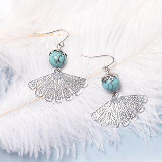 Metallic Cutout Drop Earring