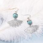 Metallic Cutout Drop Earring
