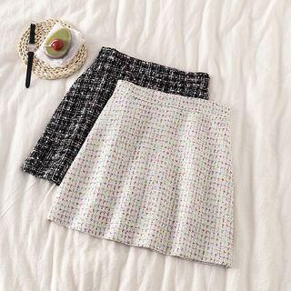 Tweed Glittered Skirt