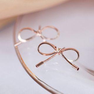 Bow 925 Sterling Silver Stud Earring