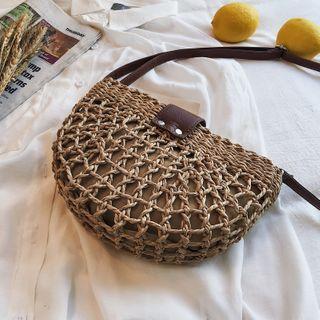 Braided Straw Hobo Bag