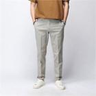Elasticized-waist Cotton Chino Pants