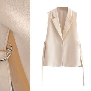 Lapel Slit Vest
