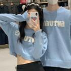 Couple Matching Lettering Sweater (various Designs)