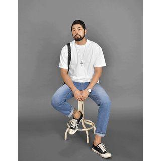 Paisley-panel Cotton T-shirt