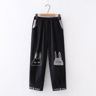 Rabbit Printed Cargo Pants