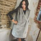 Faux-fur Wrap Vest