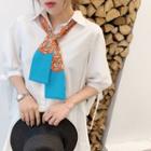 Color Matchingprinted Neck Scarf