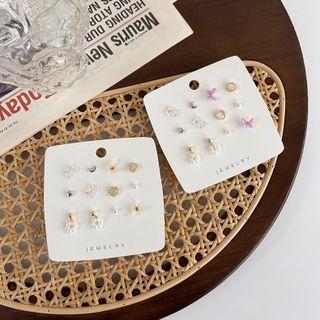 6 Pair Set: Alloy Earring (various Designs)