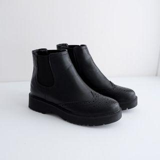 Wingtip Chelsea Ankle Boots