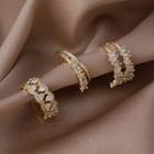 Rhinestone Layered Alloy Ring (various Designs)