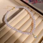 Faux Pearl Necklace X944 - Gold - One Size