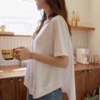 Asymmetric A-line Cotton T-shirt
