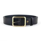 Faux Leather Buckled Belt