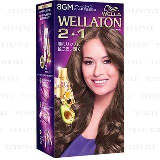 Wella - Wellation 2 + 1 Cream Hair Color (#8gm) 1 Set
