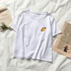 Short-sleeve Mango Embroidered T-shirt