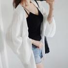 Plain Long Sleeve Shirt White - One Size