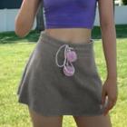 High Waist A-line Miniskirt