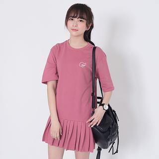 Embroidered T-shirt Dress