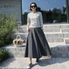 Zip-front Flared Culottes