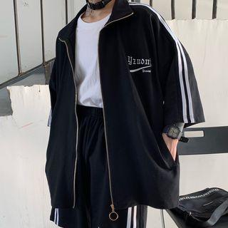 3/4-sleeve Zip Track Jacket / Shorts